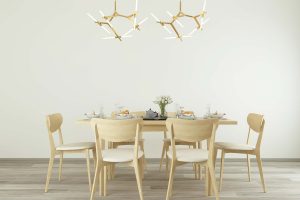Photo "Roman chandelier is suitable for European minimalist style living room"